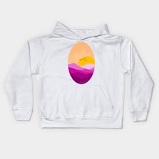 Purple Sunset Kids Hoodie